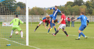 Action shot from Selkirk v Gala